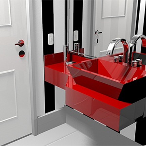 Bedroom door, Bathroom door