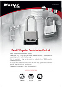 Padlocks Product Sheets