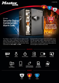 Safes And Storage Security Product Sheets