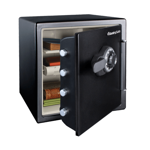 SentrySafe SFW123CU Fireproof Safe and Waterproof Safe with Dial Combination 1.23 Cubic Feet 